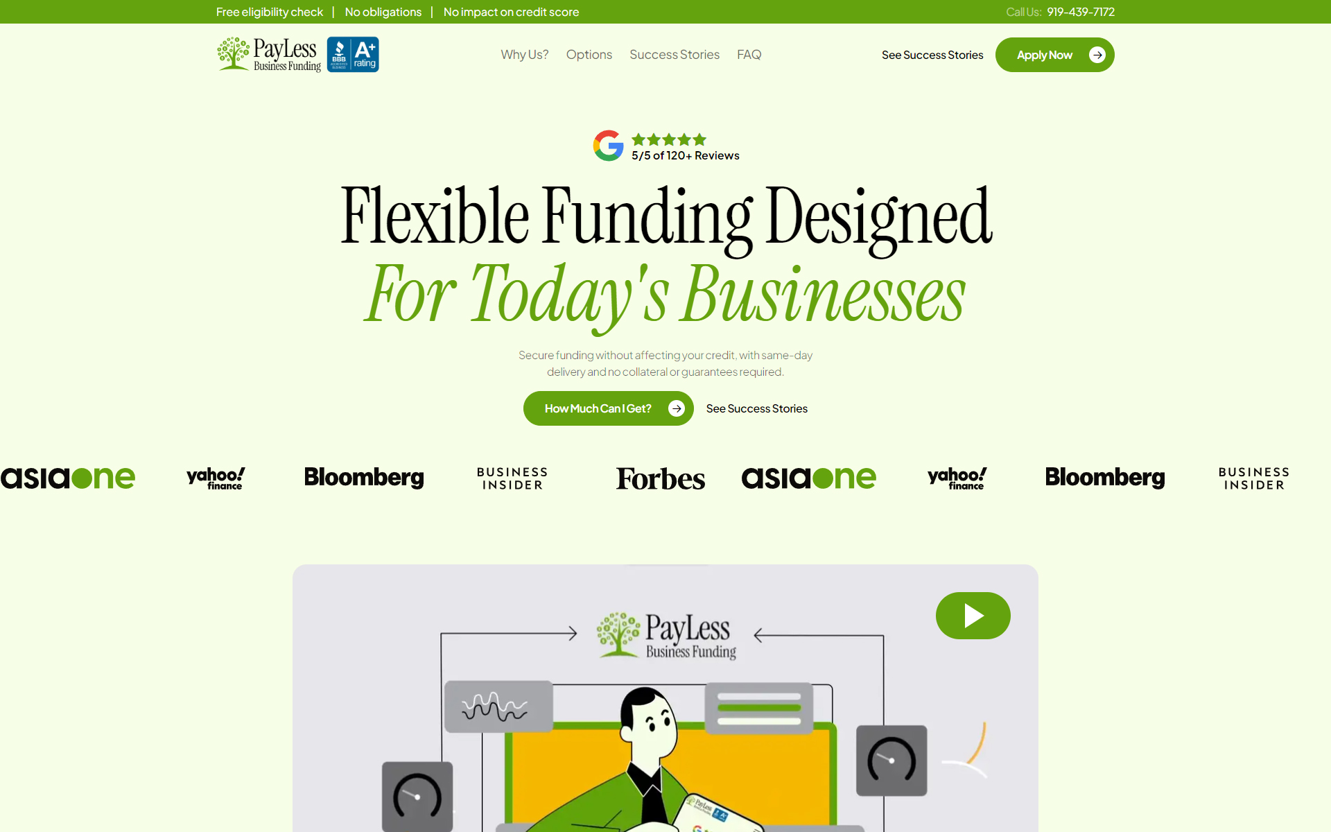 pay less business funding