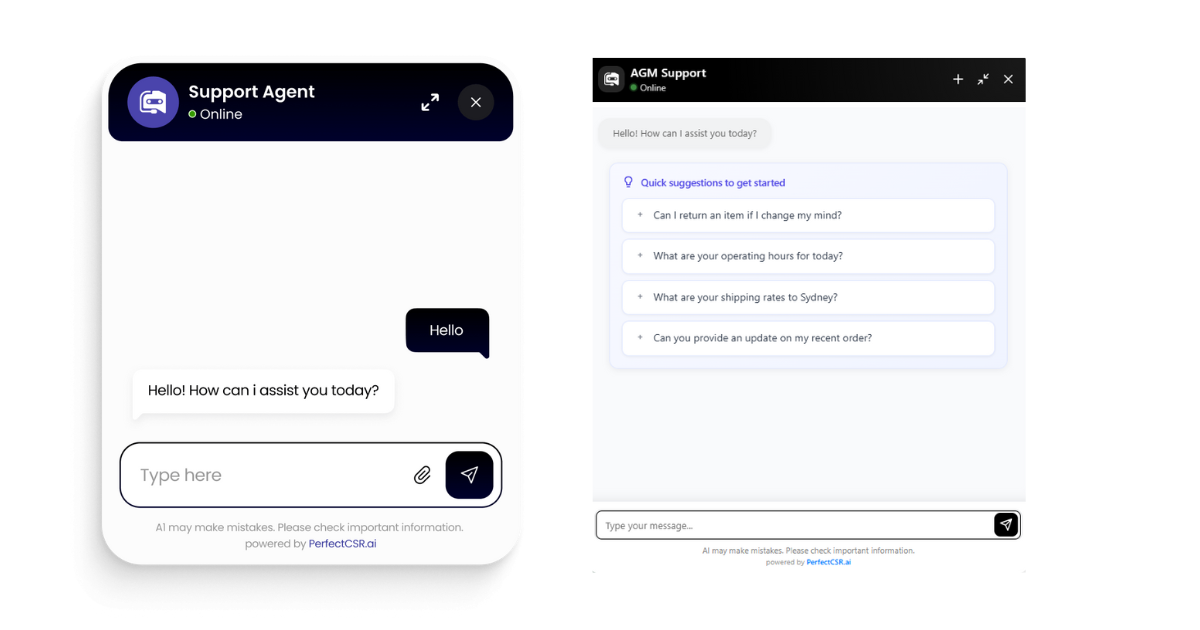 AI Chatbot Perfect CSR
